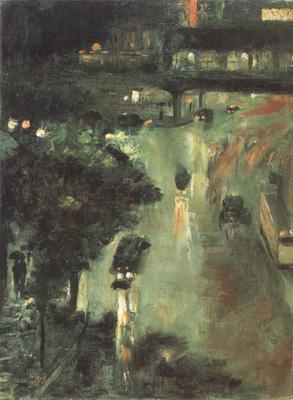 Lesser Ury Nollendorf Square at Night (nn02) oil painting image